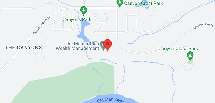 map of 941 Canyonview Place W